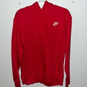 Nike Men's Red Pullover Hoodie